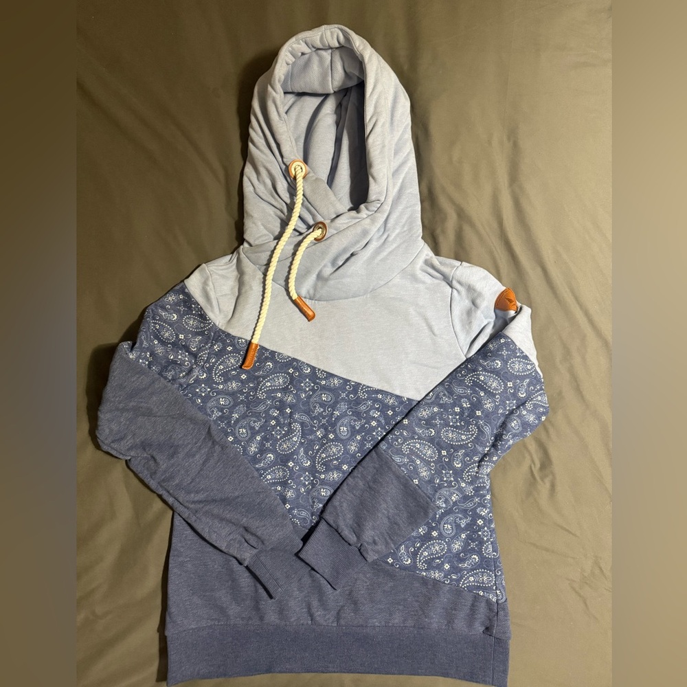 Wanakome Blue Paisley Adventure Hoodie